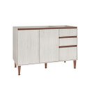 Ver imagem 1 de Balcão Pia para Cozinha New 120 X 84 Cm 3 Portas 2 Gavetas Mdp Legno Nogueira - Clicklar