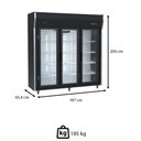 Ver imagem 3 de Refrigerador Vertical Venâncio de 3 Portas Preto 220v Vrev30 38656