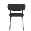 Ver imagem 3 de Cadeira Estofada Mila para Sala Jantar Gourmet em Aço-curíssimo-linho-edecasamoveis