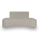 Ver imagem 7 de Sofá Forma Orgânico 3 Lugares Recepção Sala Curvo Escritório:bege