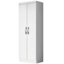 Ver imagem 1 de Armário Multiuso Organizador Lavanderia 2 Portas 3 Prateleiras 1,70m New Aramóveis Branco