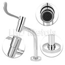 Ver imagem 2 de Torneira Clinica Link Hospitalar Alavanca Cotovelo Metal PNE