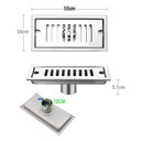 Ver imagem 3 de Ralo Linear Aço Inox 50cm Anti Odor Anti Inseto Banheiro Area Externa Lavabo Quintal Seguro