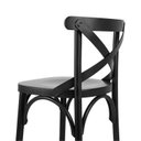Ver imagem 4 de Conjunto 3 Banquetas Madeira Maciça Tauarí Cross X Texas Preto