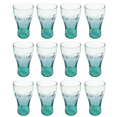 Copo Contour Coca Cola 470ml 12 Unidades - Nadir - Verde 705007