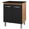 Balcao para Cooktop 5 Bocas Jade Savana Preto Mobbs - 1