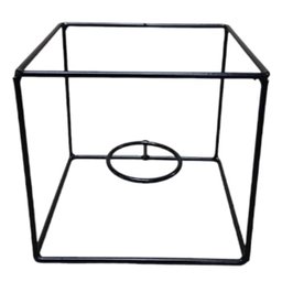 Suporte Cubo P para Kokedama (15x15x15) Preto Jc Jardim - 1