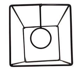 Suporte Cubo P para Kokedama (15x15x15) Preto Jc Jardim - 2