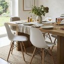 Ver imagem 2 de Cadeira de Jantar Charles Eames Eiffel Estrutura em Madeira Plástico PP Branco Sallar Home