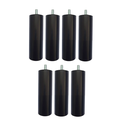 Ver imagem 1 de Kit 7 Pés Cama Box ou Baú Casal Ortobom 13cm Tubo Preto Forte