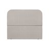 Cabeceira Estofada Cama Box Casal Alana 140cm Linho:cinza Claro - 1