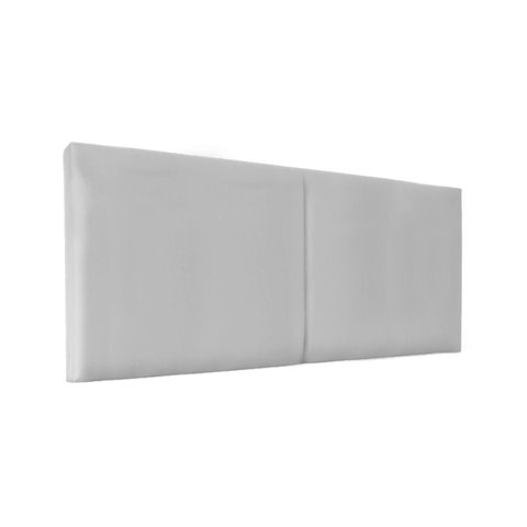 Cabeceira Módulos Cama Box Almofadada Luxo Corino Rbl:casal Painel/branco