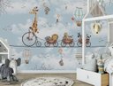 Ver imagem 2 de Papel De Parede Safari Animais Infantil Quarto De Bebê PP01E M²