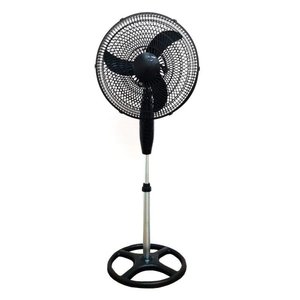 Ventilador de Coluna Pedestal Super Luxo com 3 Hélices Pé Suporte Redondo 3 Velocidades Altura