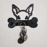 Porta Coleira e Porta Chaves de Parede - Cachorro Bulldog - 4
