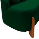 Ver imagem 7 de Namoradeira Sofá Feijão Moscou 130cm Orgânica Bouclé Verde