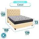 Ver imagem 3 de Kit Cama Box + Cabeceira + Colchão Casal D33 - Iso100 - Ortobom