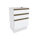 Ver imagem 1 de Balcão 3 Gavetas Kappesberg Celeste 100% Mdf Branco 60cm