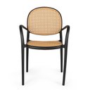 Ver imagem 3 de Kit 8 Cadeiras de Jantar Roma com Braço para Sala e Cozinha - Preto