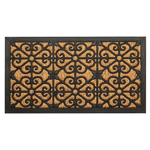 Capacho de Borracha Alagoas 03 Bege-preto 0,33x0,60m