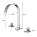 Ver imagem 4 de Torneira Misturador Lavatório Banheiro Com Duplo Comando