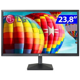 Monitor LG LED IPS 23,8 Full HD HDMI VGA 24MK430H com Ajuste de Inclinação - 1