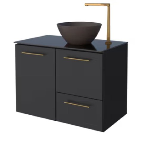 Armário Banheiro 80cm Jambo Preto - P102854 - COZIMAX Armario Banheiro 80cm Jambo Preto - P102854 - 