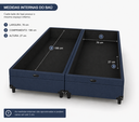 Ver imagem 2 de Base Box Baú Queen 158x198 cm Suede Azul