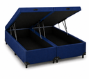 Ver imagem 1 de Base Box Baú Queen 158x198 cm Suede Azul
