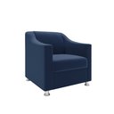 Ver imagem 5 de Recepção Clínica Sofisticada: Namoradeira 2l + 2 Poltronas Azul-marinho