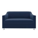 Ver imagem 3 de Recepção Clínica Sofisticada: Namoradeira 2l + 2 Poltronas Azul-marinho