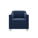 Ver imagem 4 de Recepção Clínica Sofisticada: Namoradeira 2l + 2 Poltronas Azul-marinho