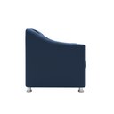 Ver imagem 6 de Recepção Clínica Sofisticada: Namoradeira 2l + 2 Poltronas Azul-marinho