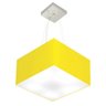 Pendente Quadrado Amarelo MJ-4005 Para Mesa de Jantar e Estar - 1