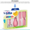 Kit Cuidados do Bebê Com Pente Escova Tesoura Aspirador Nasal Kit Recém-Nascido Rosa Lillo - 2