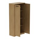 Ver imagem 2 de Armário de Escritório 2 Portas com Chave 70cm Multimóveis Cr25345 Amêndoa