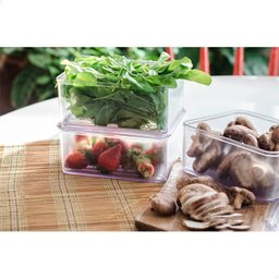 Organizador de Geladeira Porta Trecos C/ Tampa 1,5L Acrílico - 5