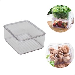 Organizador de Geladeira Porta Trecos C/ Tampa 1,5L Acrílico - 1