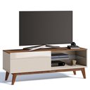 Ver imagem 1 de Rack Classic 146cm 1 Gaveta Off White Freijó Imcal