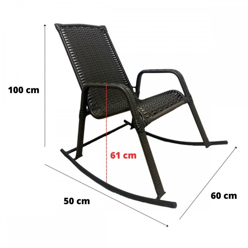 Cadeira de Balanço Aconchego Fibra Sintética - Wj Design - 4