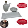Kit Sushi Comida Japonesa Porcelana 4 Pessoas Preto 9 peças + Hashi Molheira 110mL Prattos - 6