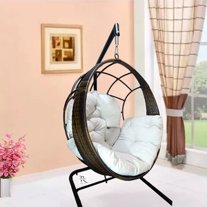 Cadeira Balanço Ninho com Suporte de Chão +almofada Impermeavel