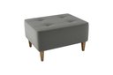 Ver imagem 2 de Kit 2 Puff Decorativo Piva Suede Cinza