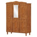 Ver imagem 3 de Guarda Roupa Solteiro 3 Portas 3 Gavetas Madeira Mel