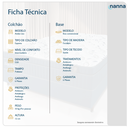 Ver imagem 5 de Cama Box Preta + Colchão Viúva Andes Liso Branco Espuma D20 128x188x49cm