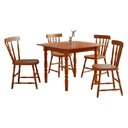 Ver imagem 1 de Mesa Dobrável 96x81 04 Cadeiras Madeira Macica Pes Torneados Marjori - Mel Brilho