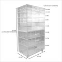 Ver imagem 4 de CARRINHO ACRILICO ORGANIZADOR DE MAQUIAGEM 8 GAVETAS MOD N1 Centauri Acrílicos CAR-N1