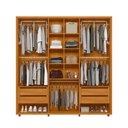 Ver imagem 3 de Guarda Roupa Casal Veronese 6 Portas de Giro 4 Gavetas MDP Cinamomo e Off White Pallazio