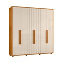 Ver imagem 2 de Guarda Roupa Casal Veronese 6 Portas de Giro 4 Gavetas MDP Cinamomo e Off White Pallazio