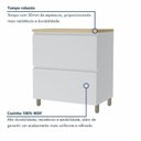 Ver imagem 7 de Cozinha Rainha 5 Peças 8 Portas 100% MDF Branco/Nature